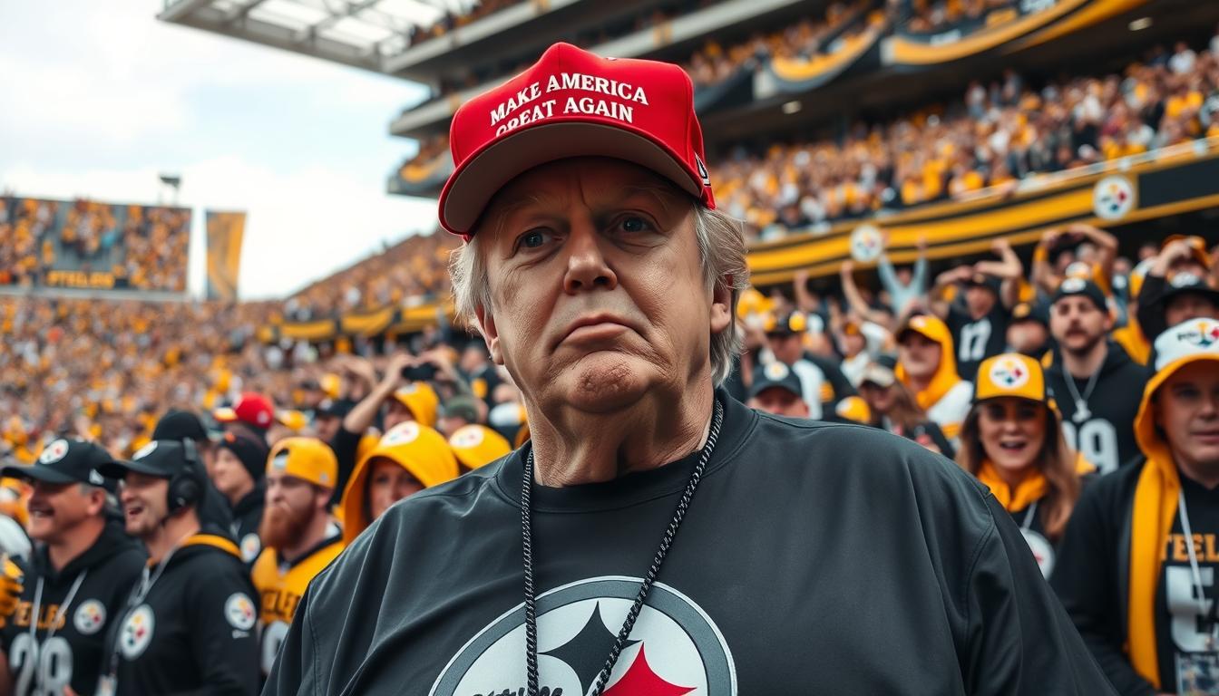 Donald Trump Makes Appearance at Steelers Game